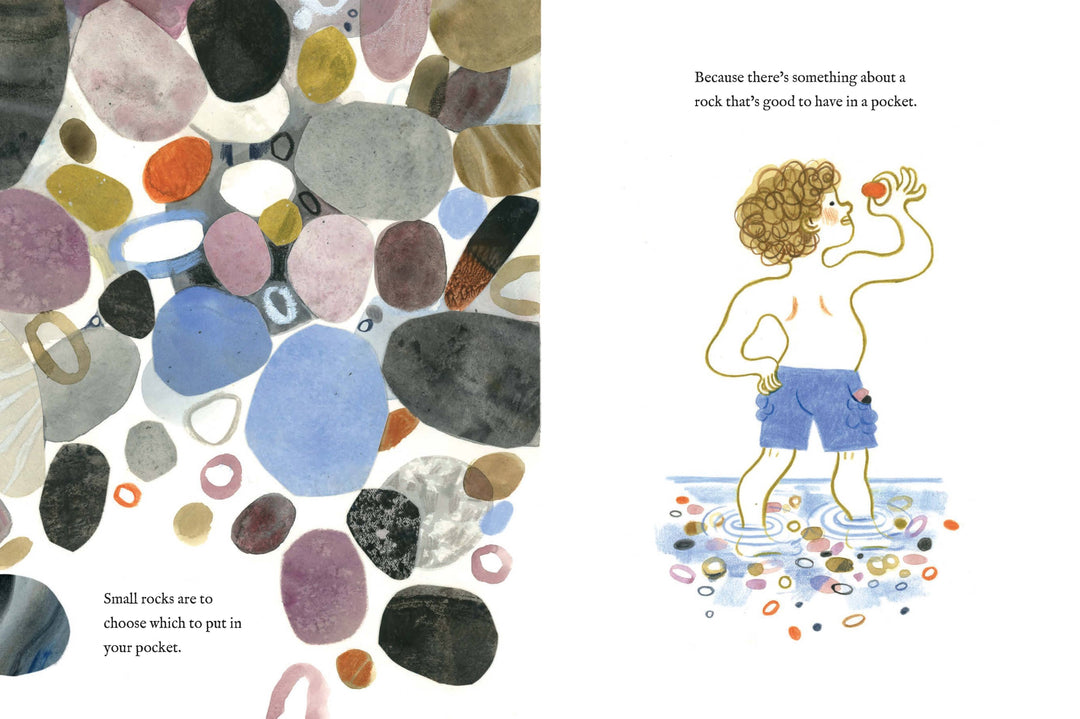 title page artwork for When You Find the Right Rock illustrated by Felicita Sala
