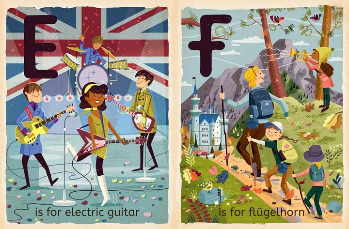 Gibbs Smith M is for Music; Alphabet board book music board book