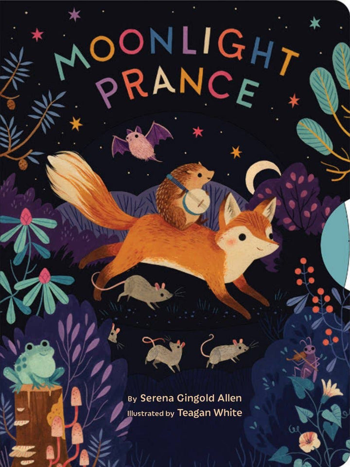 Chronicle Books Moonlight Prance interactive pull-tab bedtime board book cover art