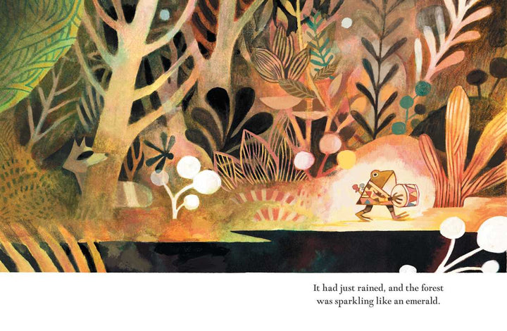 Pokko and the Drum hardcover forest scene from Simon & Schuster, a popular picture book for kids