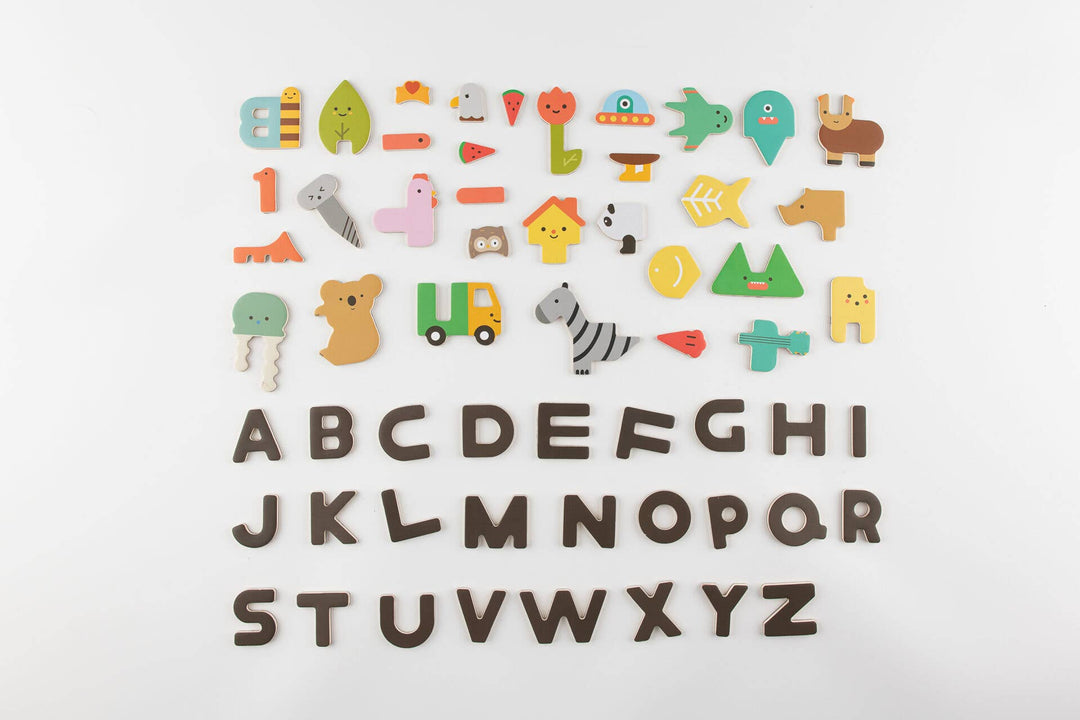Oioiooi montessori learning alphabet play set with interactive shapes and letters
