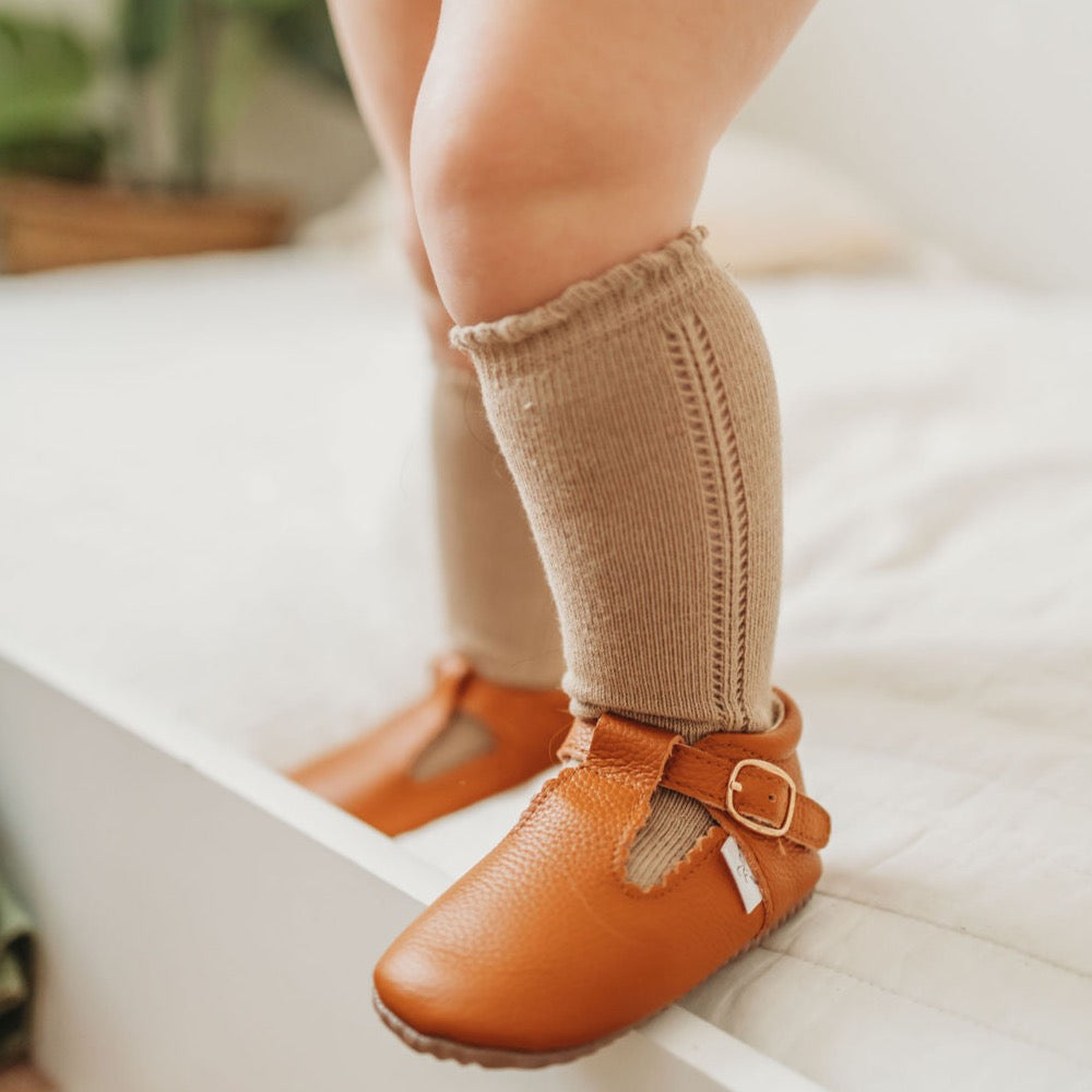 Little love bug socks in cream