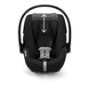 CYBEX  Cloud G lux infant car seat with adjustable  head rest in black 