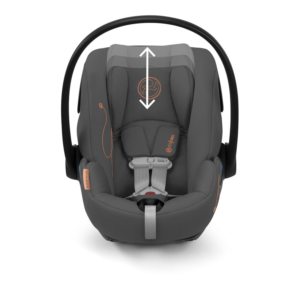 CYBEX  Cloud G lux newborn car seat with adjustable head rest