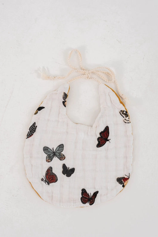 Clementine Kids muslin bibs in Butterfly