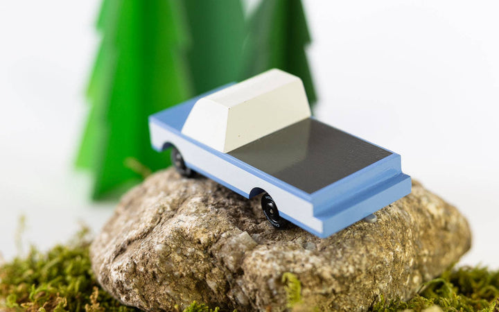 candy lab blue wooden truck toy for kid 