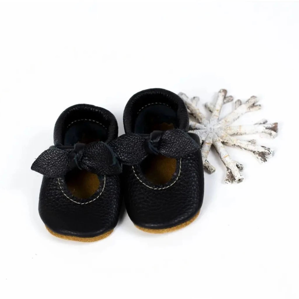 Bella Janes Leather Shoes for baby in Black by Starry Knight