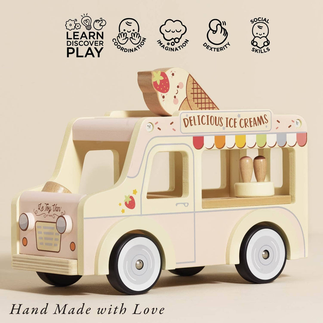 Le Toy Van retro ice cream van serving window detail with mini ice cream cones