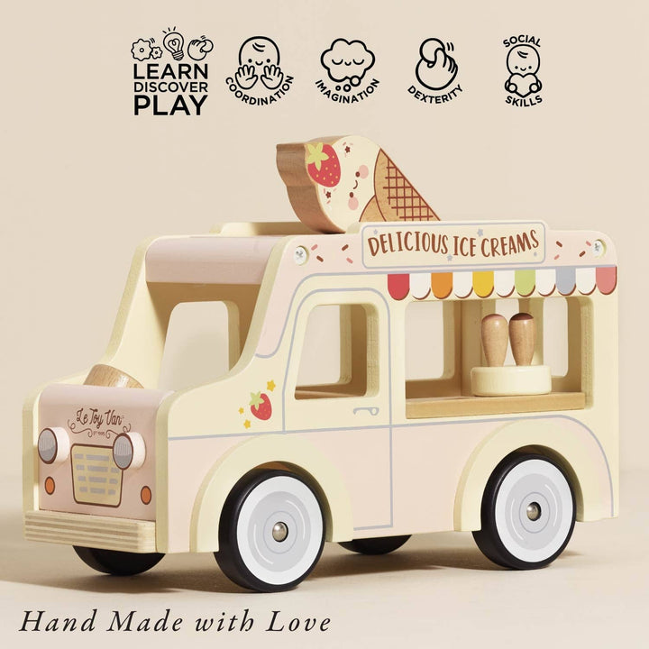 Le Toy Van retro ice cream van serving window detail with mini ice cream cones