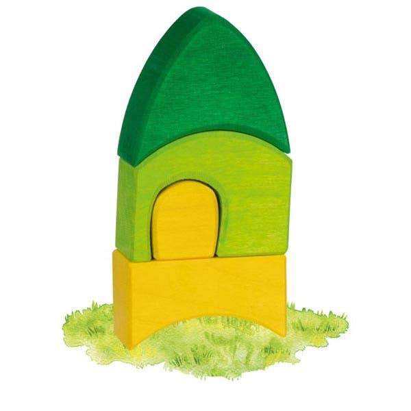 goki city block toy in morgana pattern 