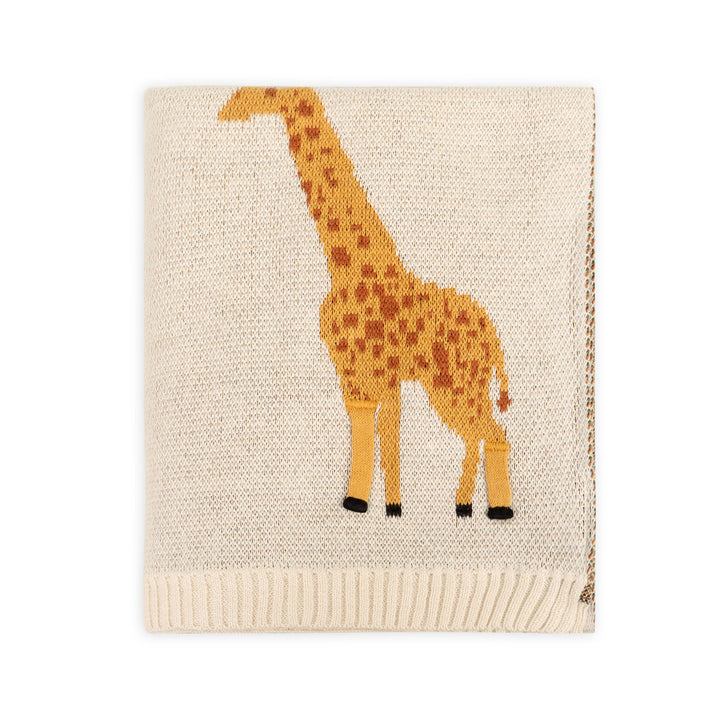 Viverano Organics Savannah-Organic Baby Blanket, soft infant receiving blankets designed for naps and playtime.