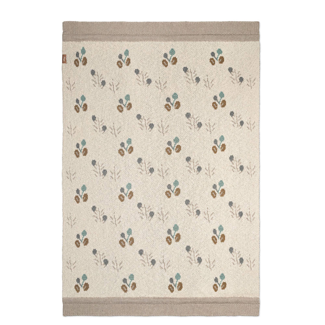 easy machine washable organic cotton knit poppy crane baby blanket 