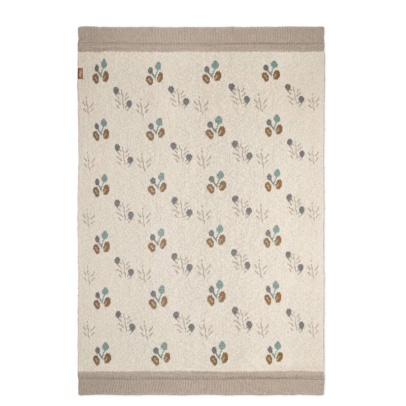 easy machine washable organic cotton knit poppy crane baby blanket 