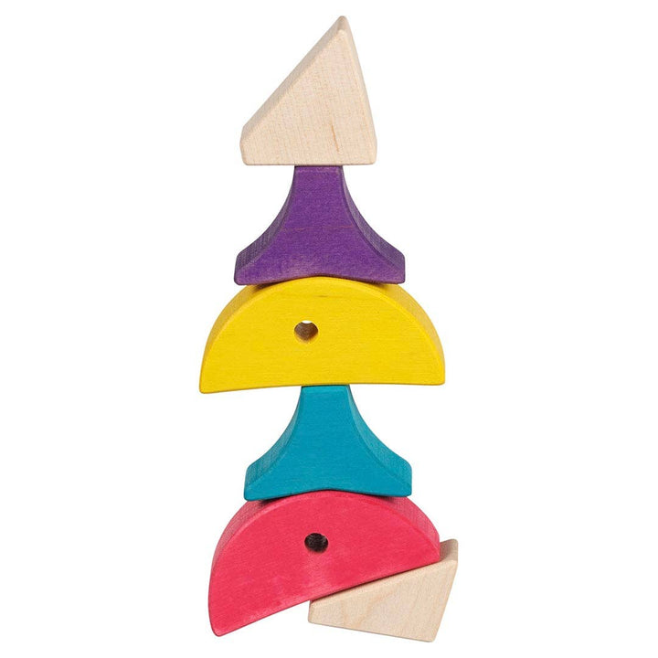 Goki Colour and Shape Sorting Game - 6 colourful fishes, an educational toy full of bright colors.
