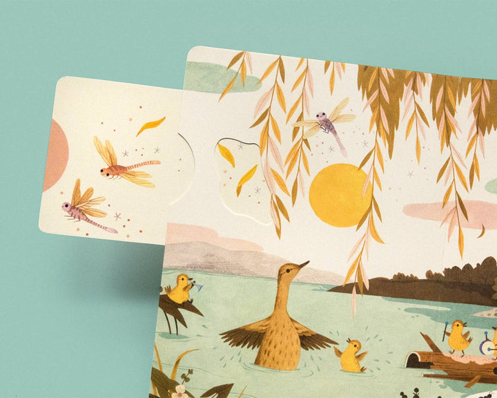 Sunrise Dance spread showing sun-warmed trees and morning wildlife