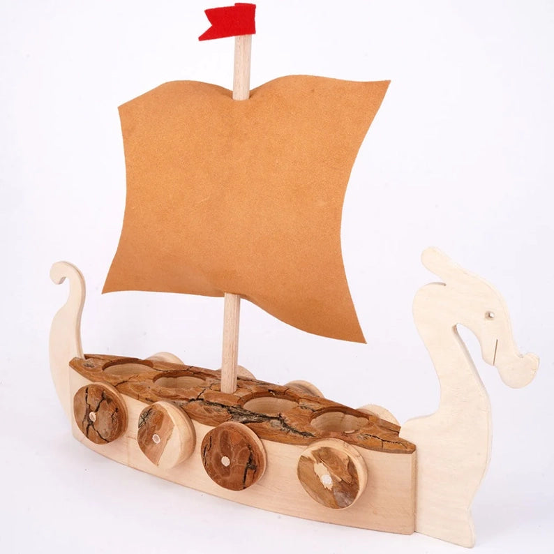 Magic Wood toys for kids Viking Boat