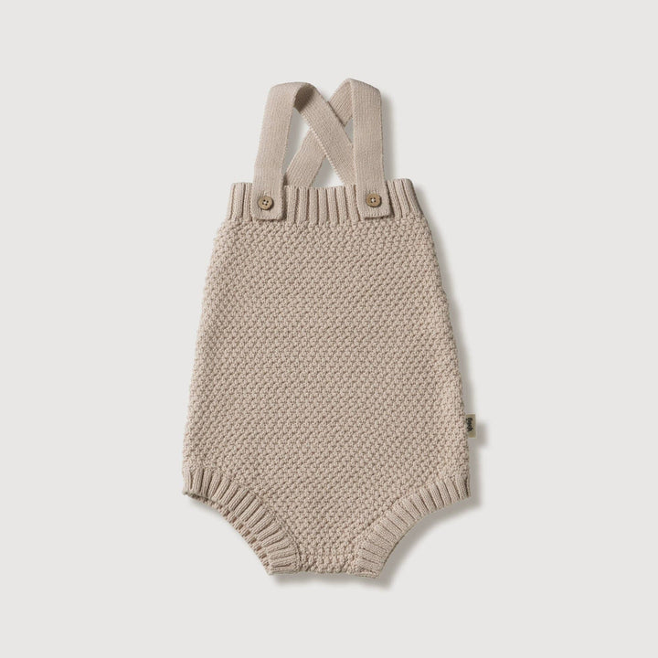 finch and fable knitted baby romper for summer 
