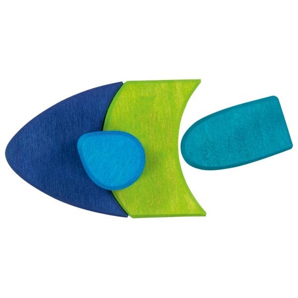 best open ended wooden toy morgana multicolored puzzle set from goki 