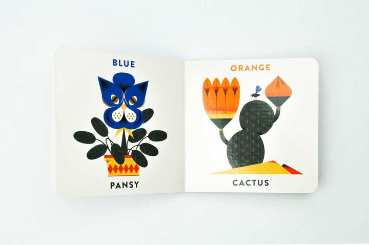 Interior color concept page from Babylink garden book for baby shower gift