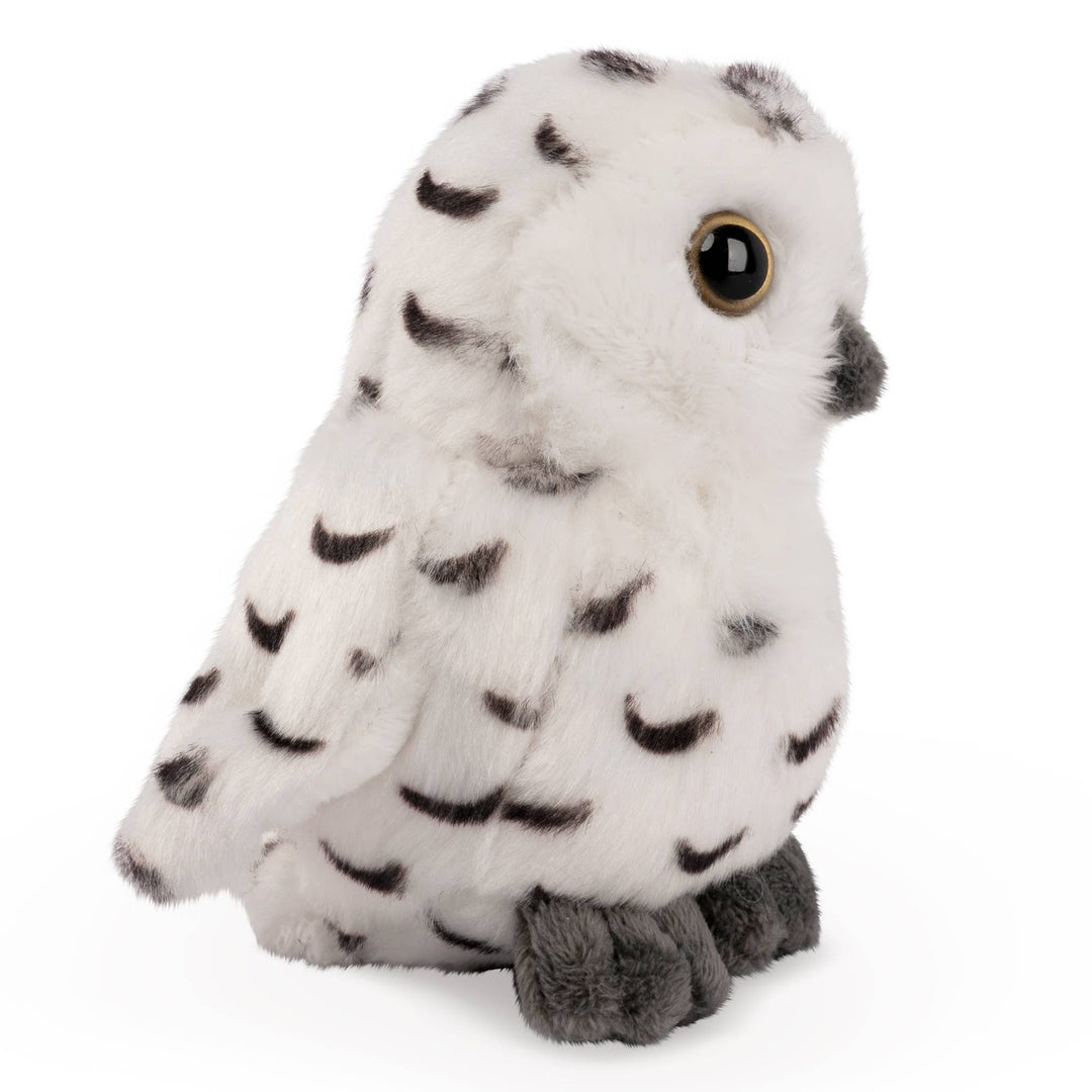Collectible Keycraft Living Nature Smols Snowy Owl stuffed toy, soft and charming for all ages.