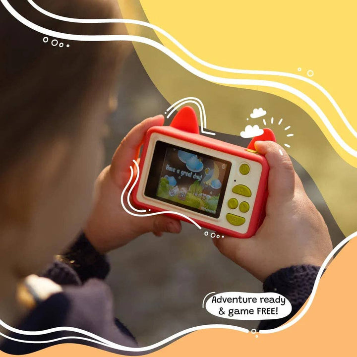 kiimento Akito the Fox camera, kids digital camera gift for ages 4 to 6