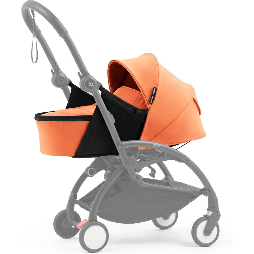 Stokke YOYO⁵ Newborn Pack in Peach, lie-flat stroller pack from birth