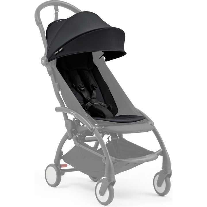 Stokke YOYO⁵ Seat Pack in Black, stroller seat and canopy from 6 months