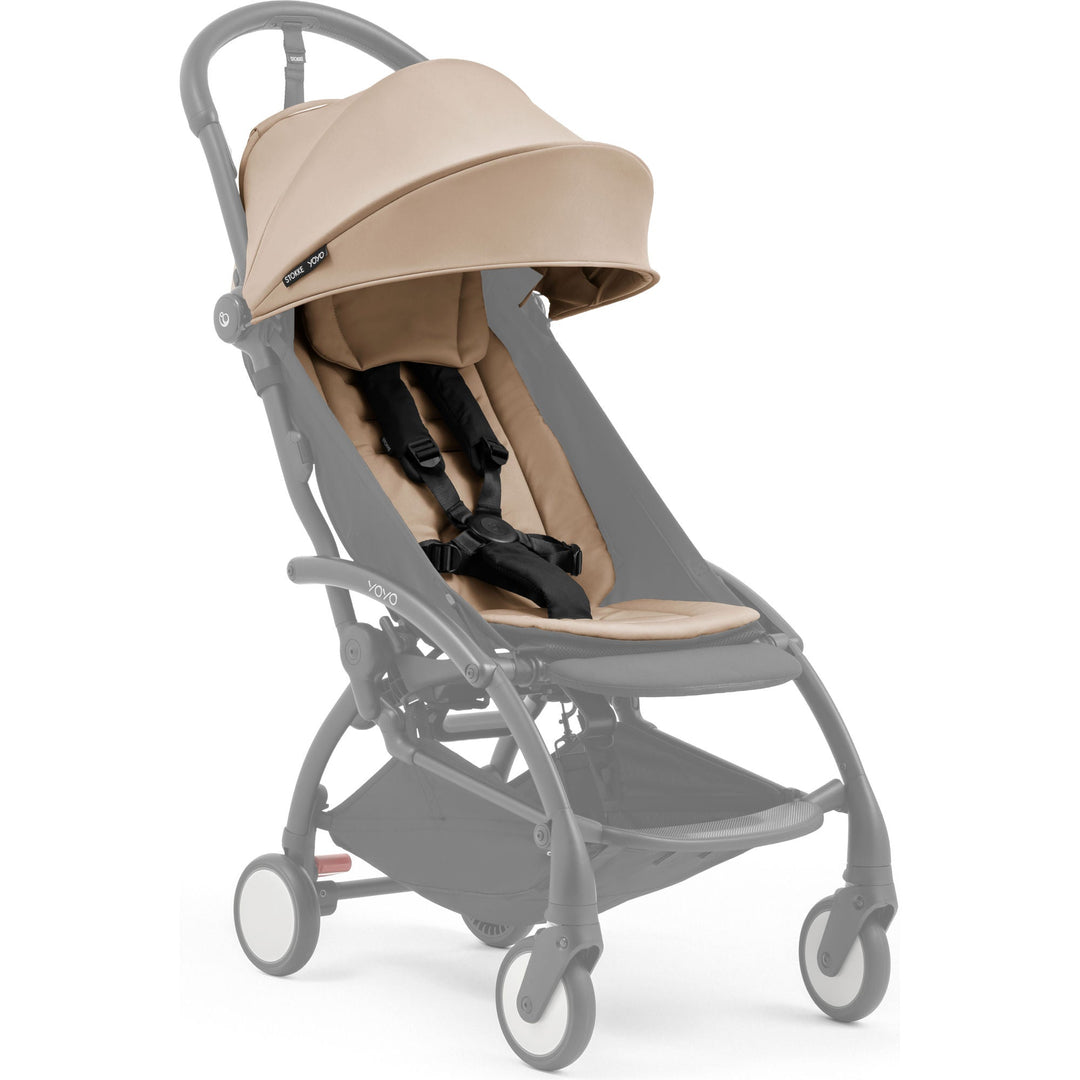 Stokke YOYO⁵ Seat Pack in Taupe, stroller seat and canopy from 6 months