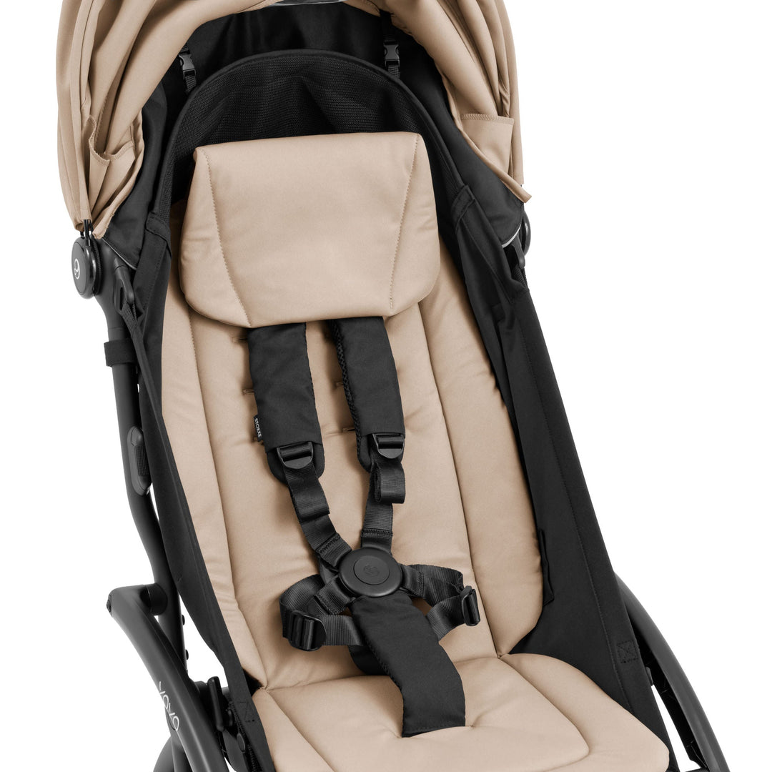 Taupe YOYO⁵ Seat Pack by Stokke, padded stroller seat