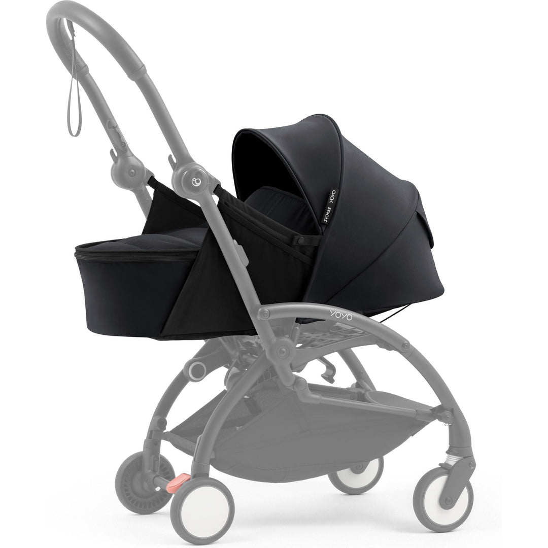 Stokke YOYO⁵ Newborn Pack in Black, lie-flat stroller pack from birth