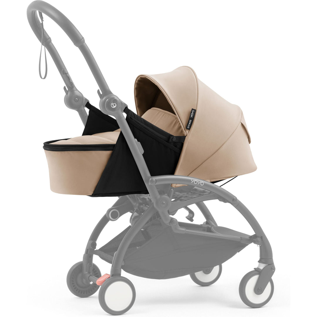 Stokke YOYO⁵ Newborn Pack in Taupe, lie-flat stroller pack from birth