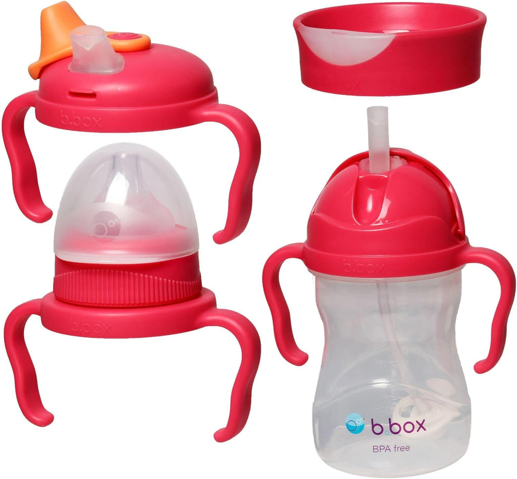 b.box sippy cup transition pack raspberry