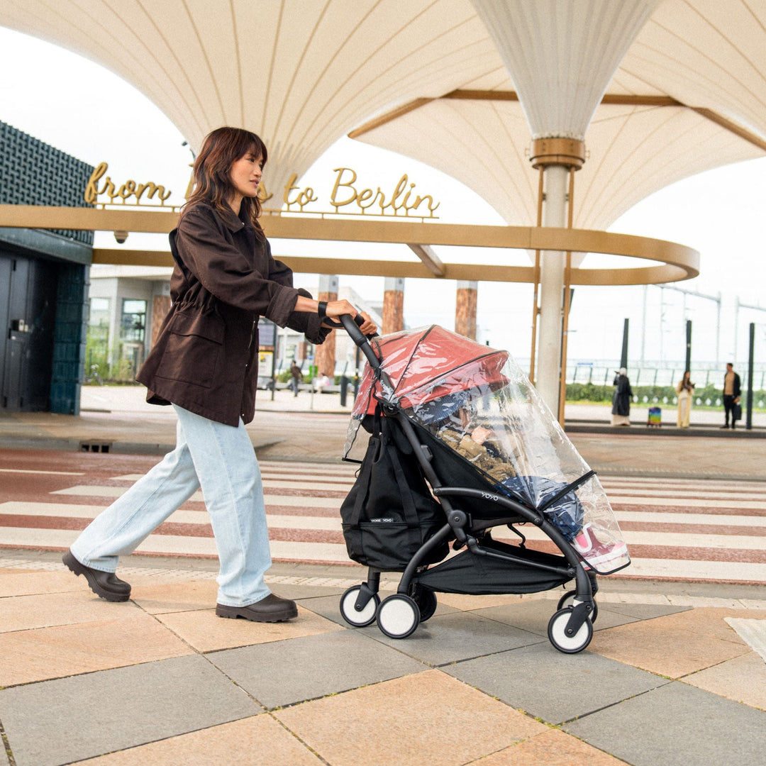 Clear stroller rain cover for the Stokke YOYO⁵ Seat Pack