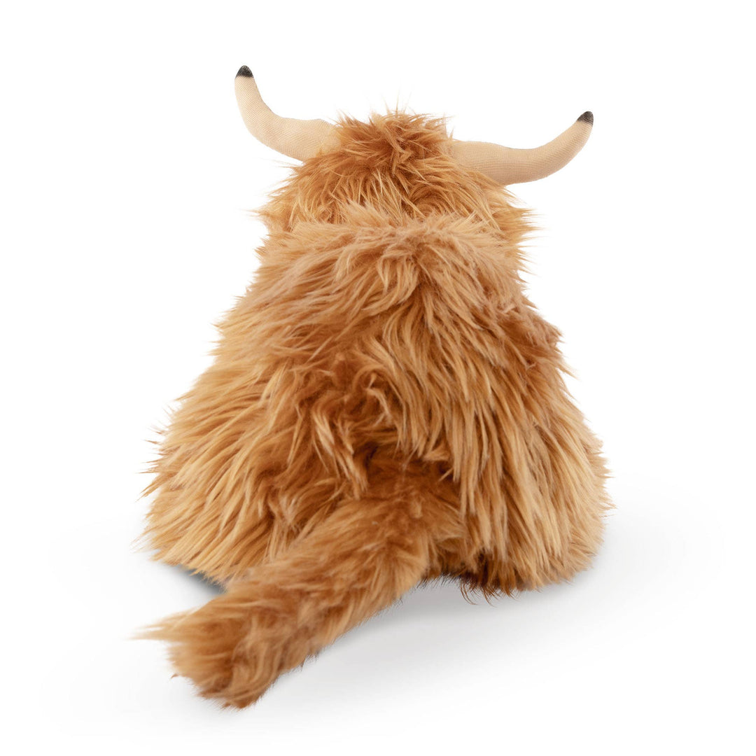 Soft Keycraft Living Nature Lying Highland Cow Stuffed Toy, a charming plushie that kids will love to hug