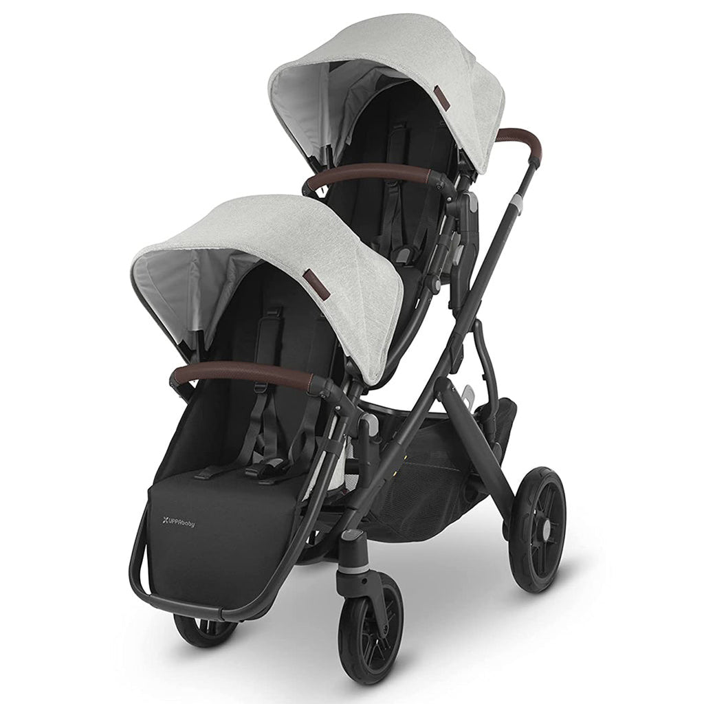 UPPAbaby VISTA V2 stroller with extra rumbleseat attached in Anthony