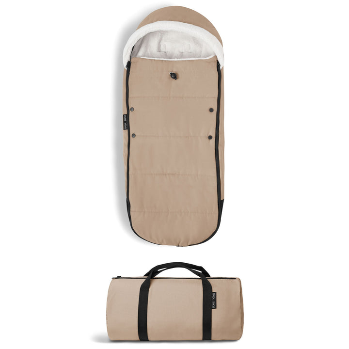Stokke YOYO Footmuff in Taupe, fleece-lined stroller footmuff