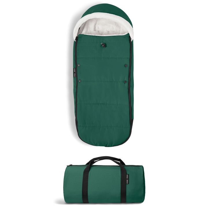 Stokke YOYO Footmuff in Forest, fleece-lined stroller footmuff