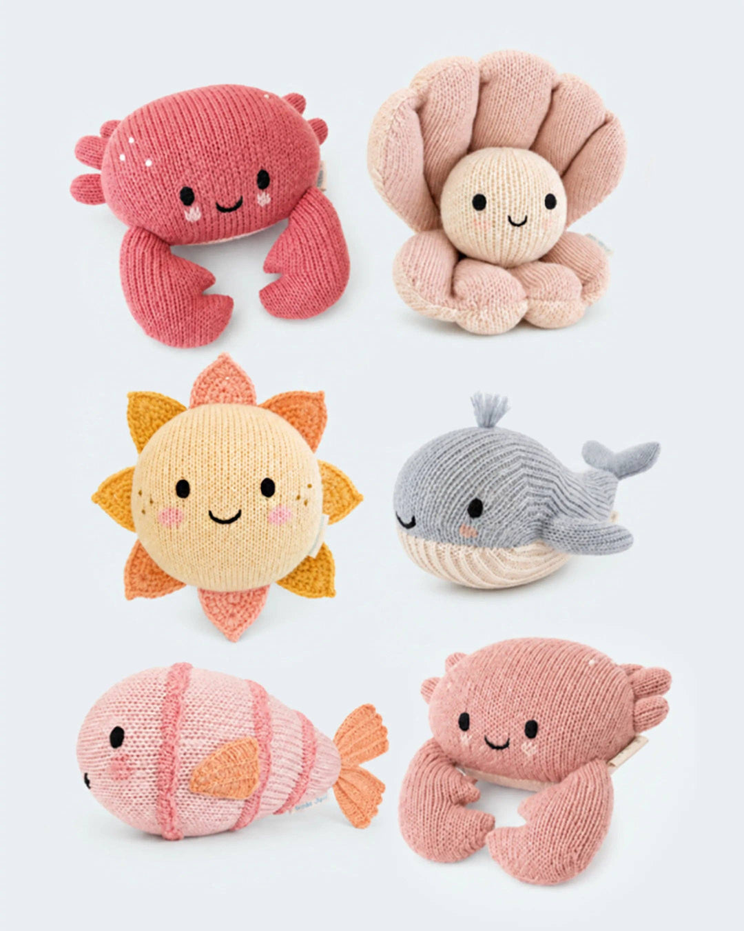 Heirloom sun plush toy by Cuddle + Kind: Baby Sunshine, hand-knit for newborns and up