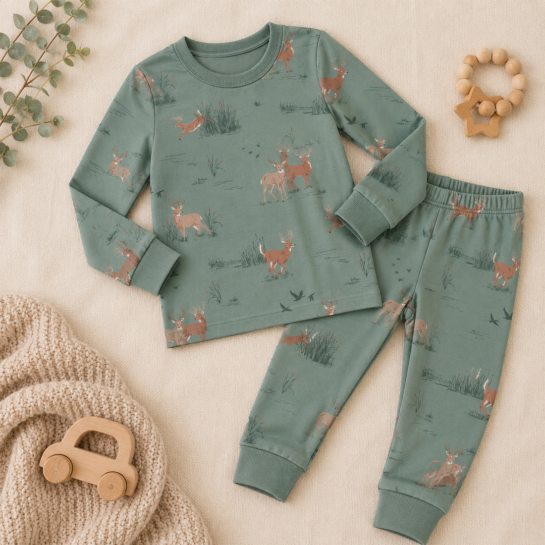 Woodland Buck Bamboo Pajamas