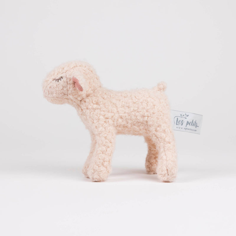 Front angle of the Egmont Mary Pull Along Toy, a soft character-style toy animal kids adore