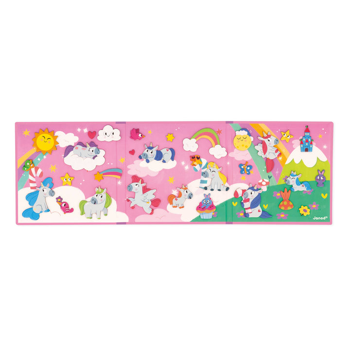 Best magnetic toys for kids: Magneti'stories Unicorns garden scene with cupcake magnet