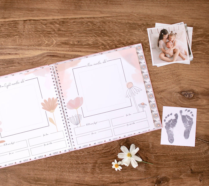 Luxury Baby Memory Book | Wildflower Meadow
