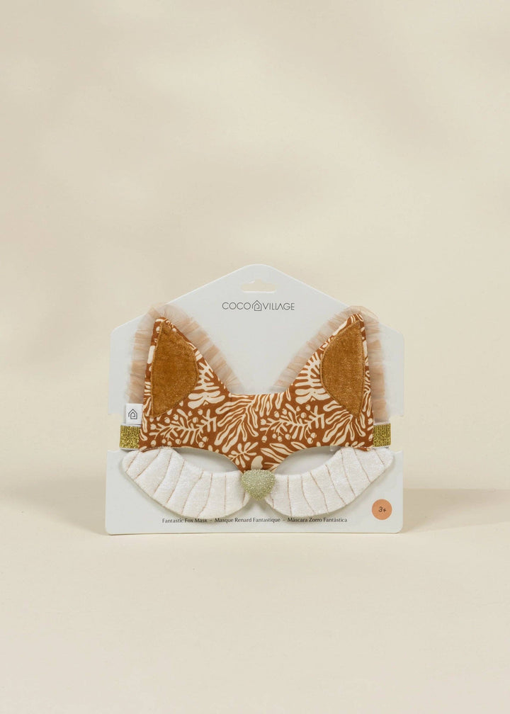 Bring forest adventures to life with the Coco Village Fantastic Fox Mask, a beautifully crafted wooden pretend play accessory.