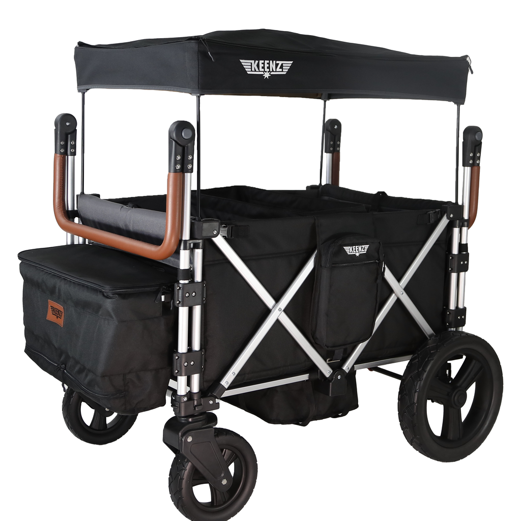 Keenz 7S+ toddler stroller wagon in black