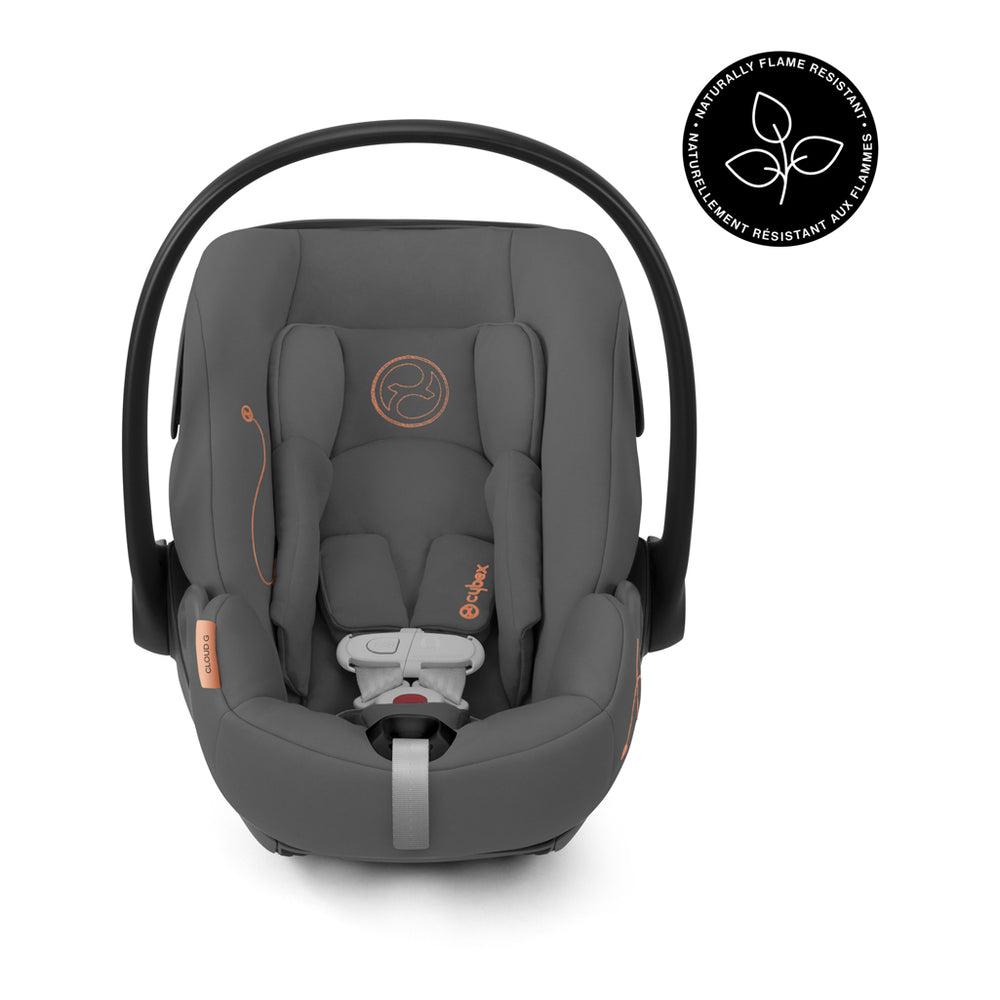 CYBEX Cloud G baby car seats in gray