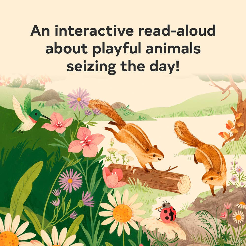 Sunrise Dance, an interactive read-aloud about playful animals seizing the day
