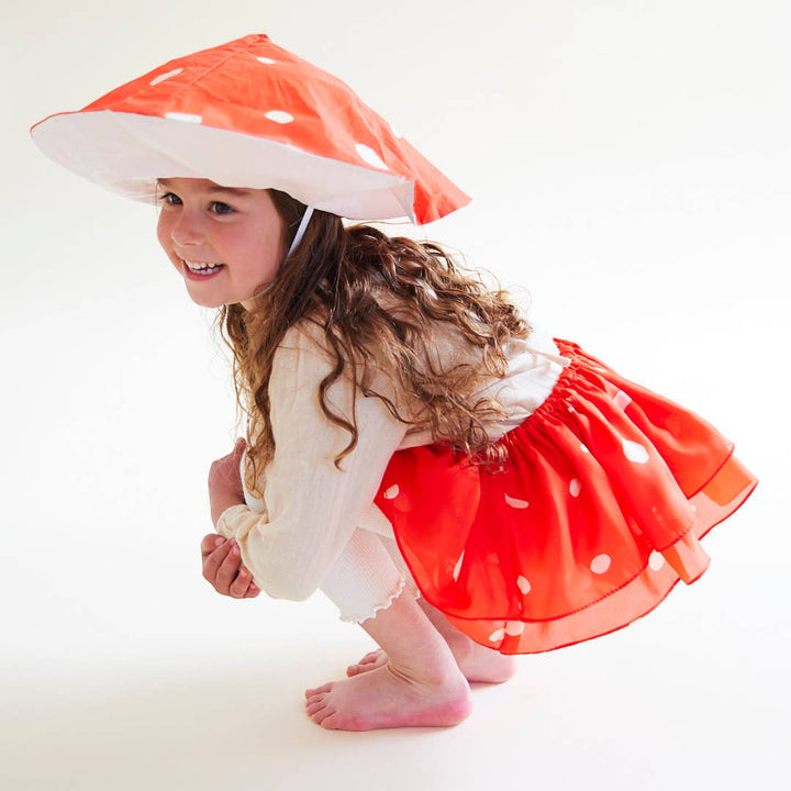 Red mushroom silk tutu by Sarah’s Silks