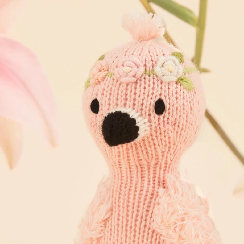 Bring home Cuddle + Kind Tiny Animals stuffed toy, a Flamingo plushie made for cozy moments.