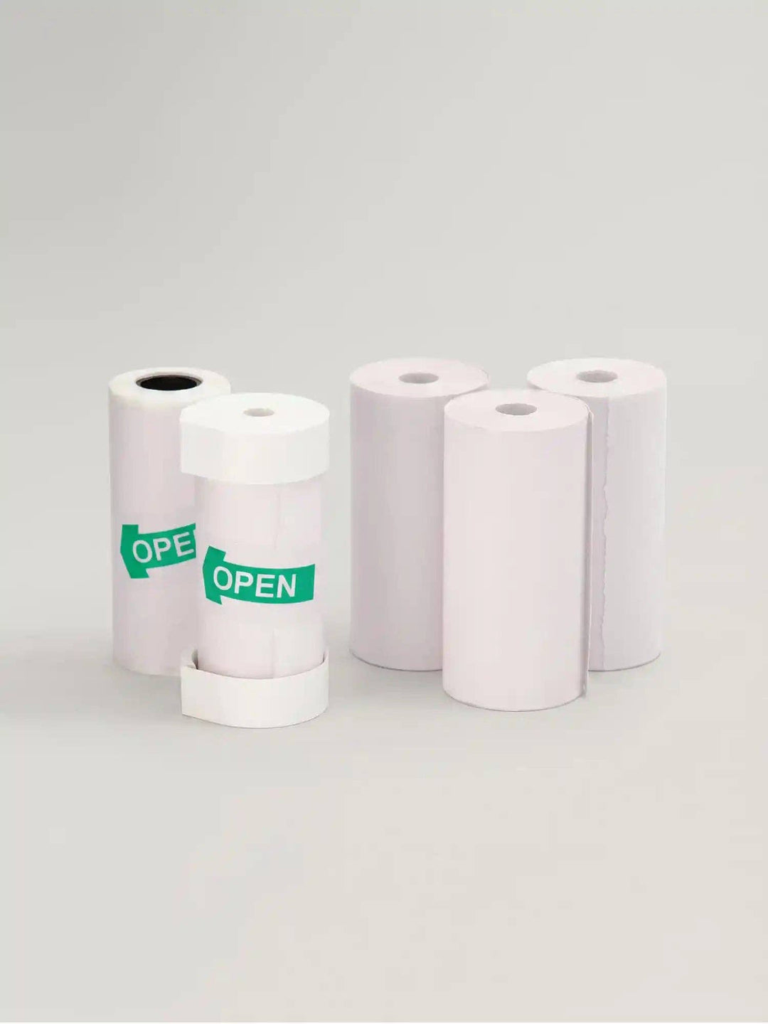 Model P Paper Refill by kiimento, 3 regular and 2 adhesive rolls, up to 300 prints