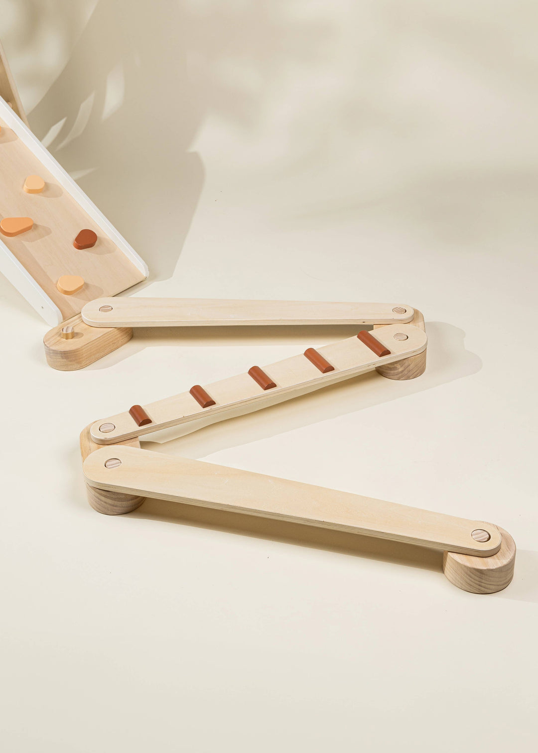 Refine movement patterns using the Coco Village Wooden Balance Beams Set in Natural, a great choice for montessori toy.